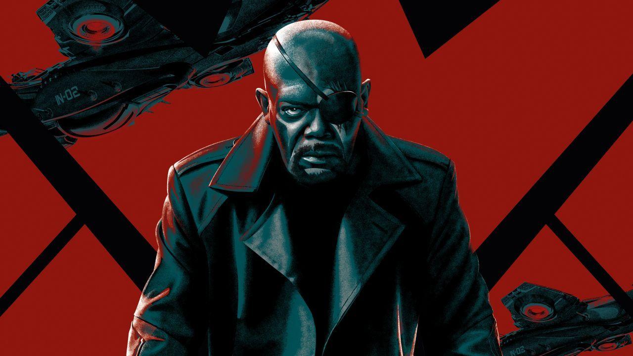 1280x720 Wallpaper Samuel L. Jackson, Nick Fury, Marvel Comics, 5K