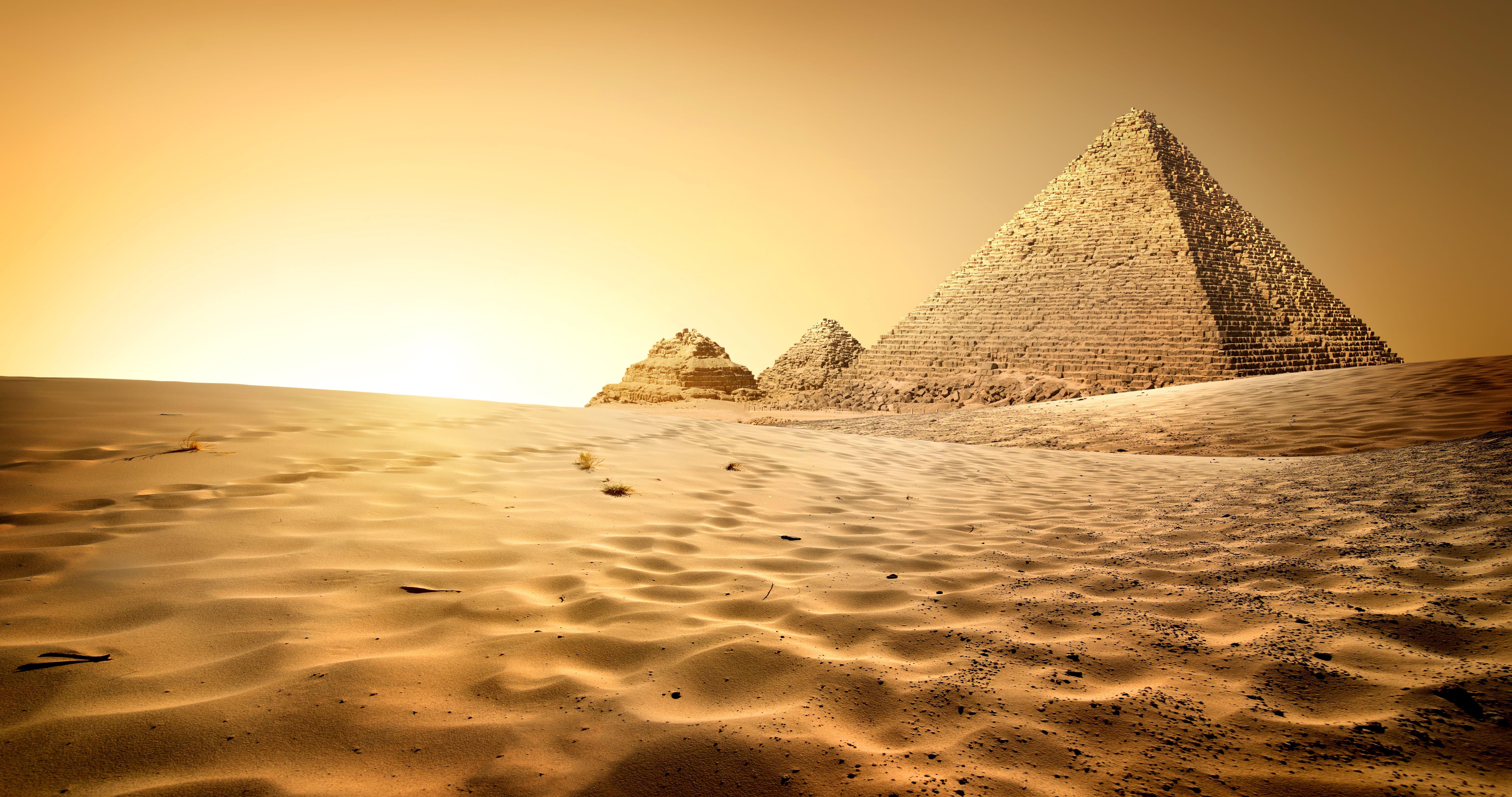 6986x3682 Pyramid HD Wallpaper and Background Image