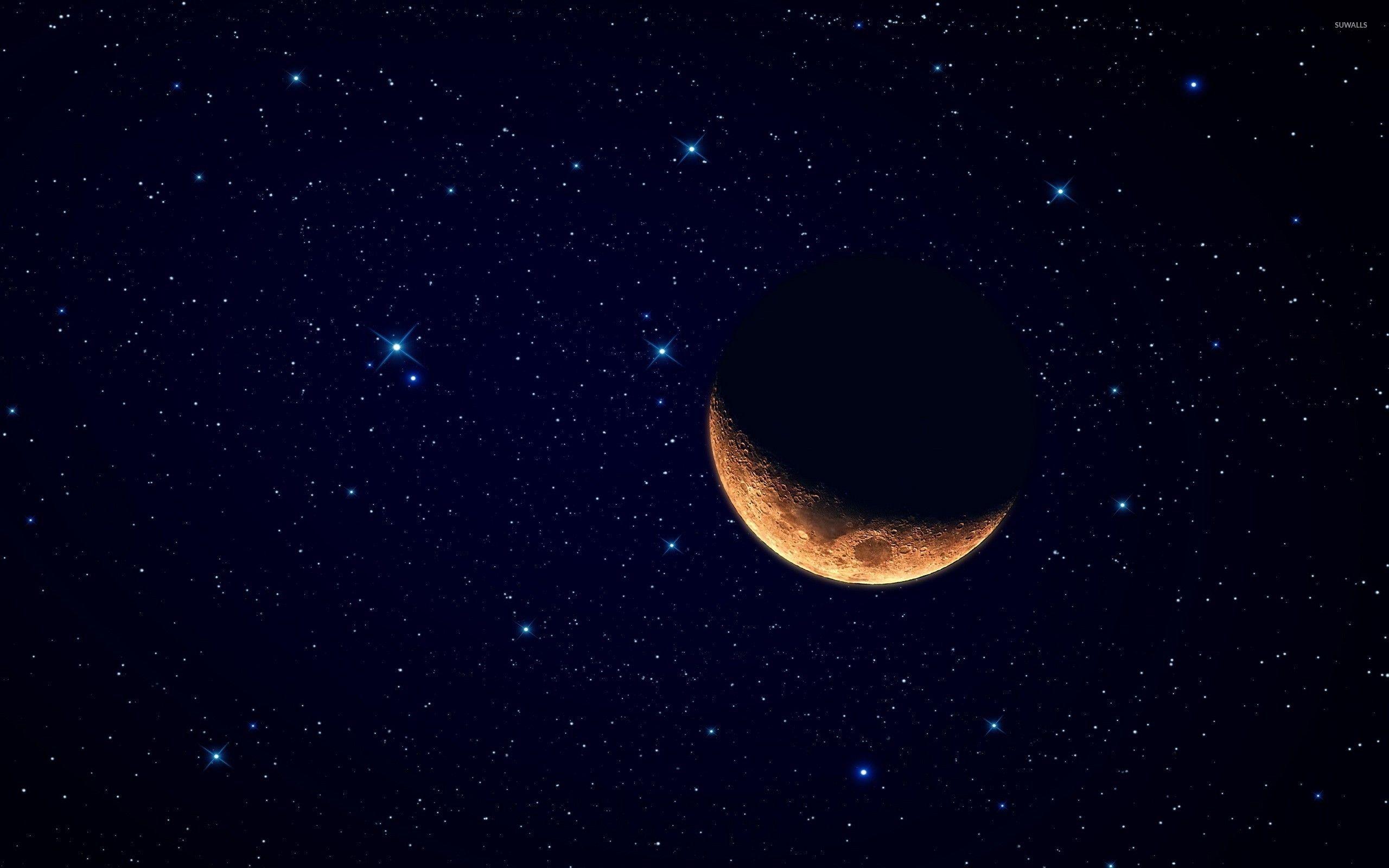 Moon And Stars Wallpapers Top Free Moon And Stars Backgrounds 