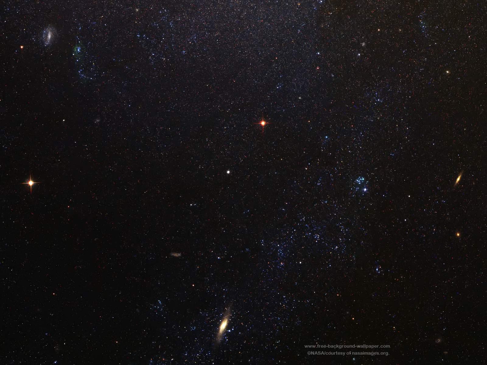 1600x1200 Thiên hà xoắn ốc và các ngôi sao Hình nền các ngôi sao