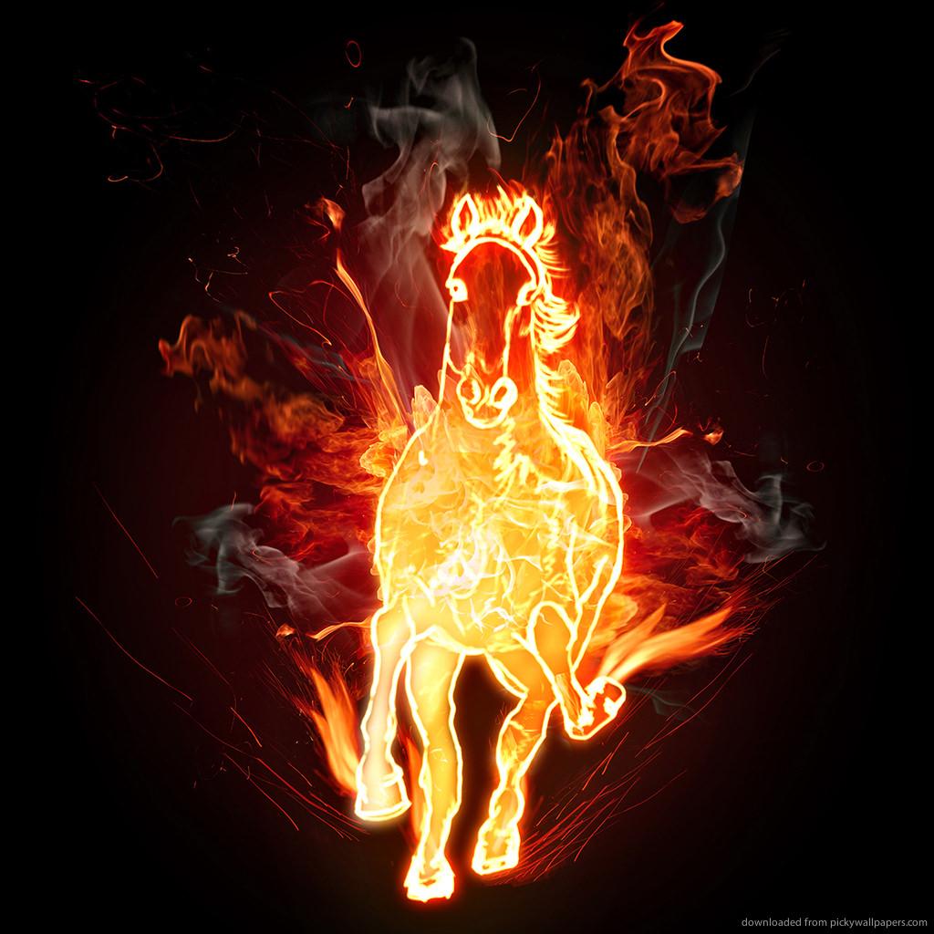 1024x1024 Fire Horse Abstract 1024×1024 Definition Wallpaper. Daily