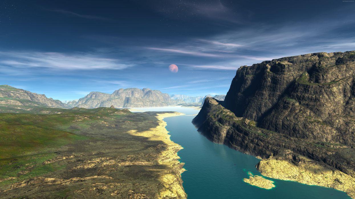 1245x700 Landscape River 8K Wallpaperx4320