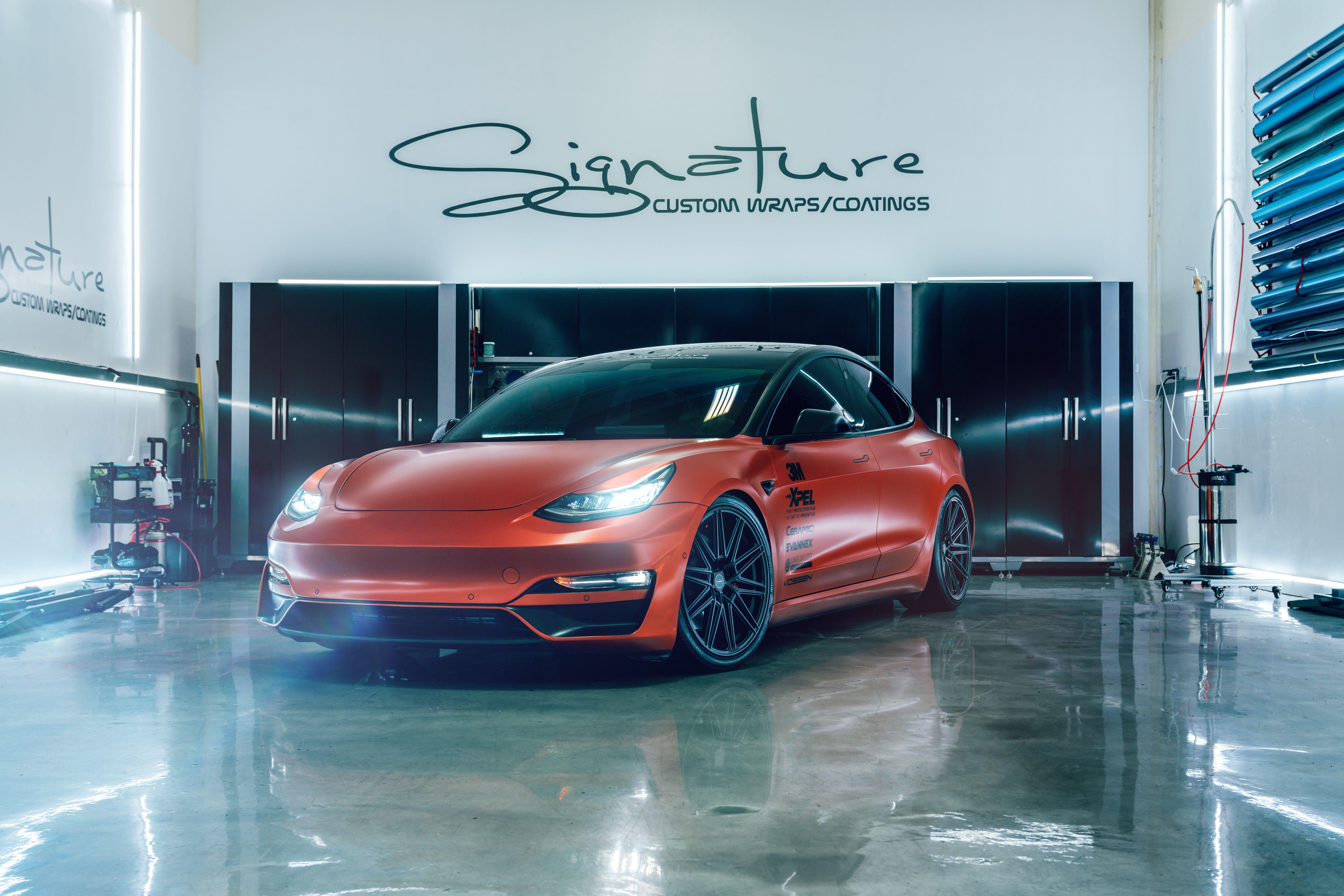 7000x4668 Tesla Model 3 Car 2019 8K Wallpaper