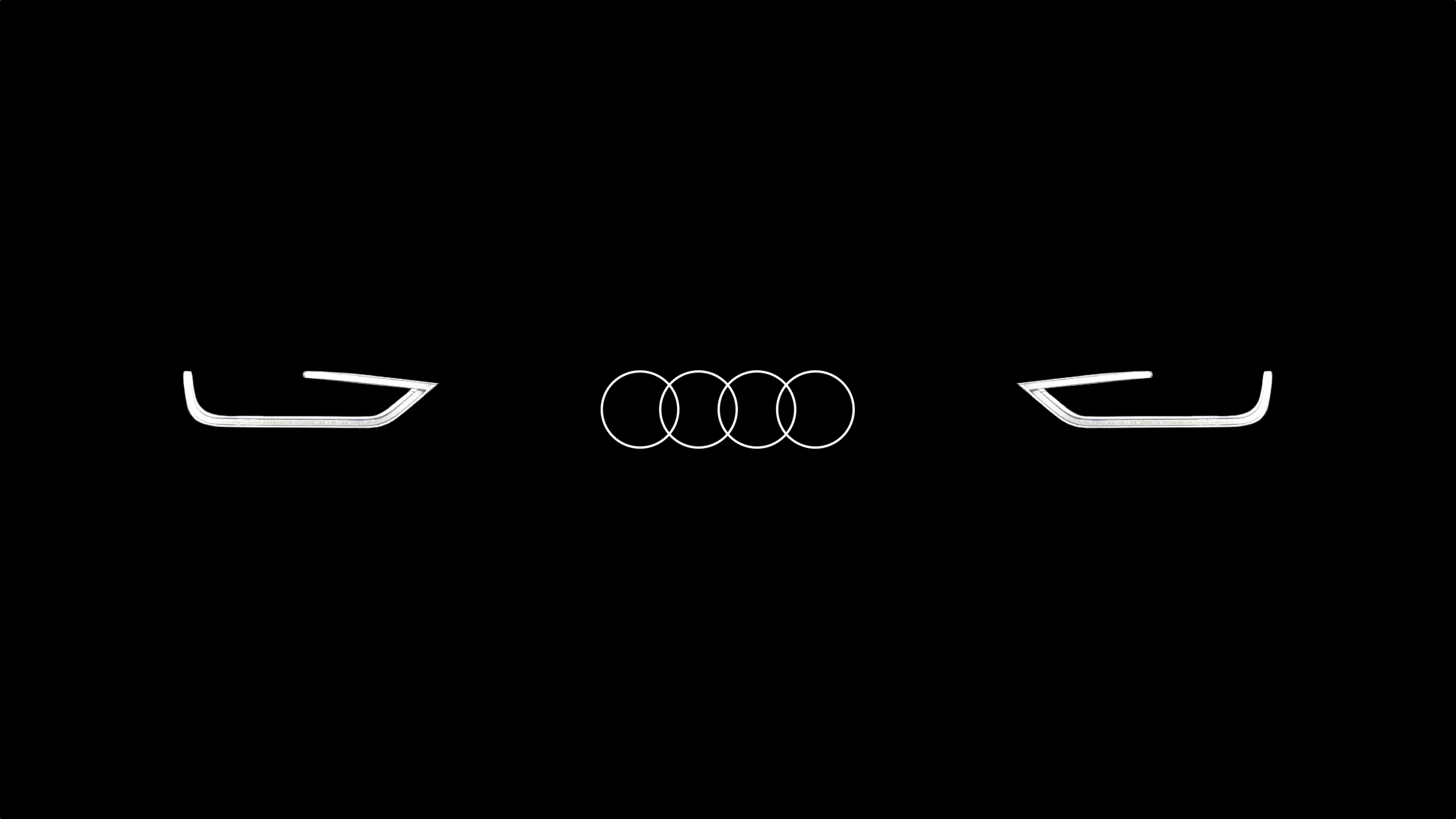 2560x1440 Hình nền Audi LED HD logo