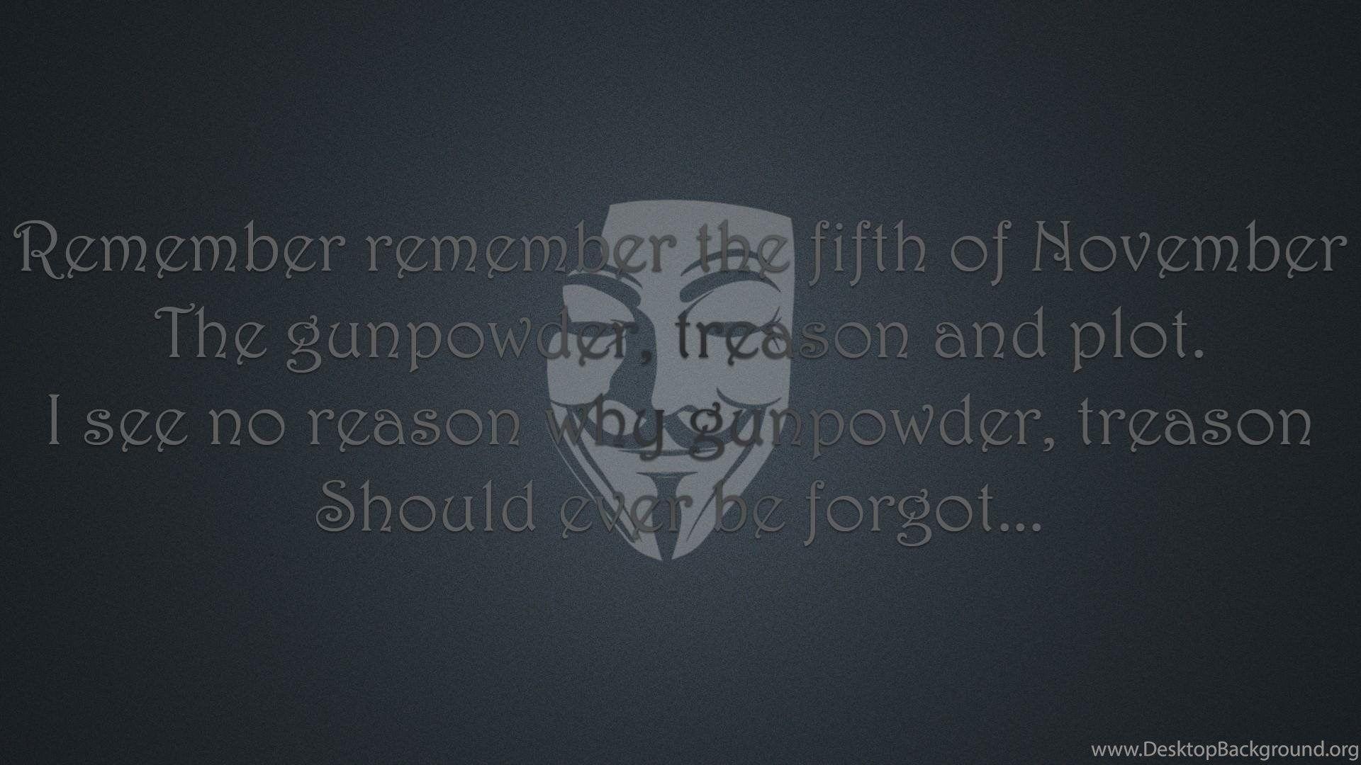 1920x1080 Quotes Typography Poem November V For Vendetta Wallpaper