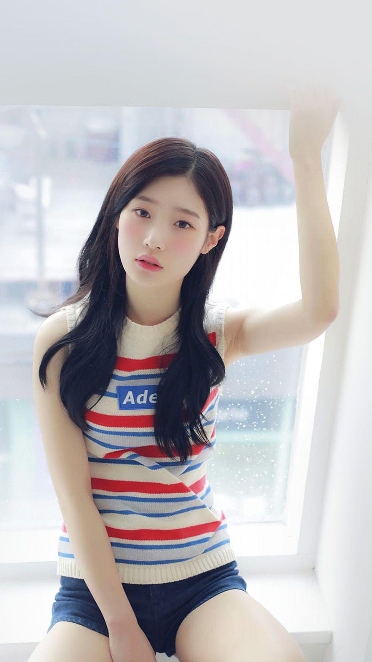 1242x2208 Chaeyeon Ioi Kpop Girl White Cute Android wallpaper