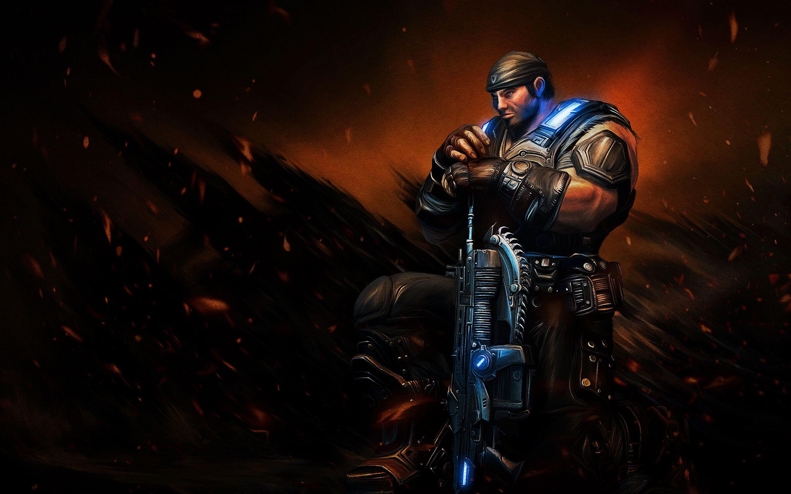 2560x1600 Sergeant Marcus Michael Fenix Gears of War Wallpaper. HD