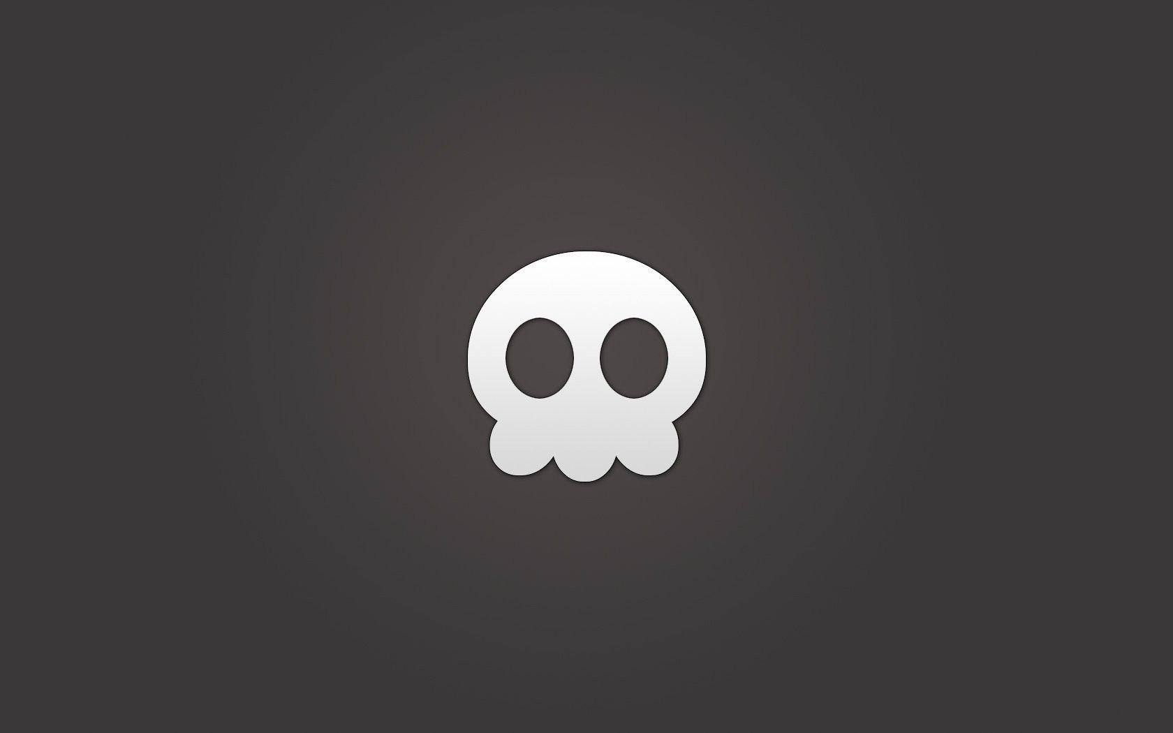 1680x1050 Minimalistic, Cartoon Wallpaper, skulls, Background, Best