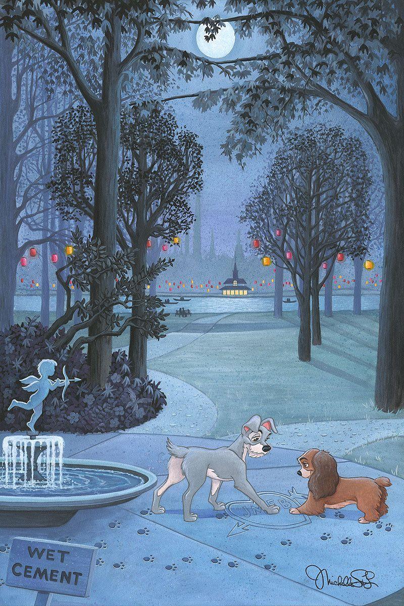 800x1200 Lady and the Tramp Paws Together