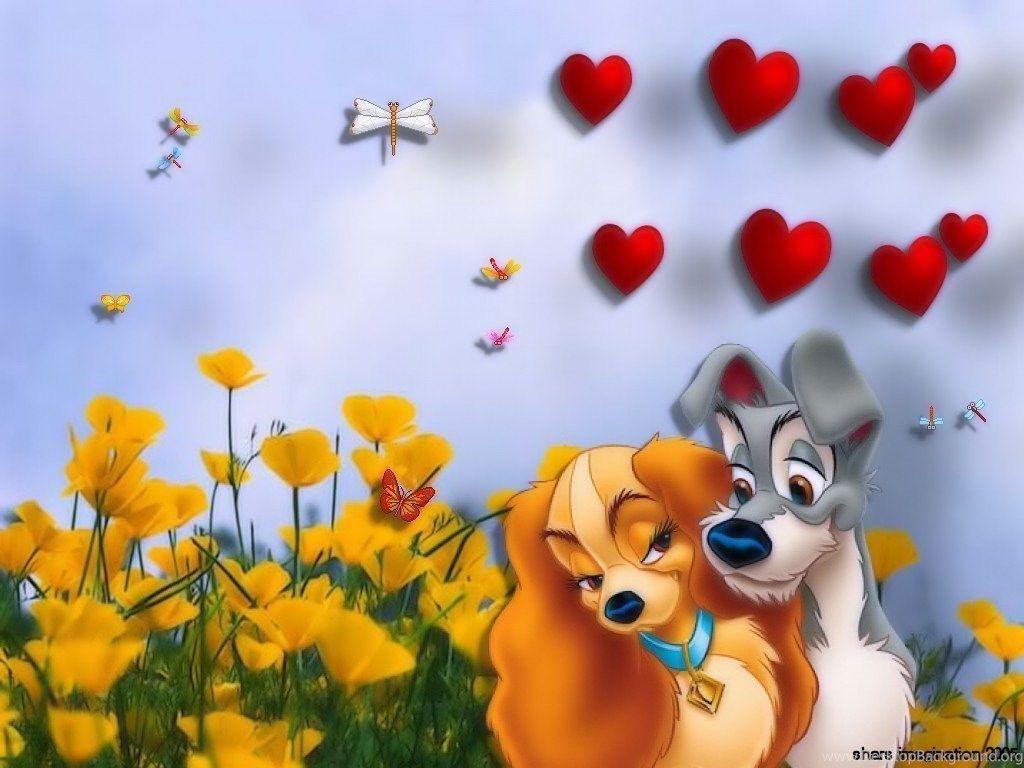 1024x768 Lady & The Tramp Lady And Tramp Wallpaper