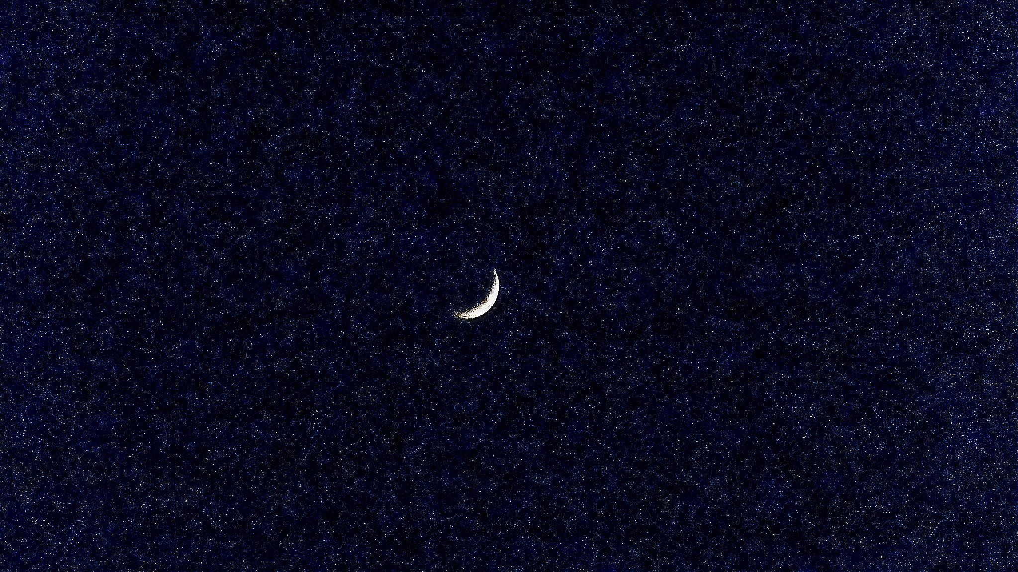 2047x1150 Moon and Stars hình nền