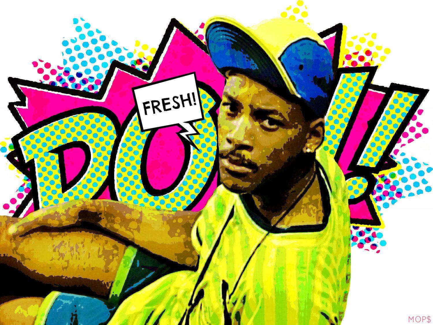 1500x1125 Fresh Prince Of Bel Air 8x10 Digital Illustration Art Print