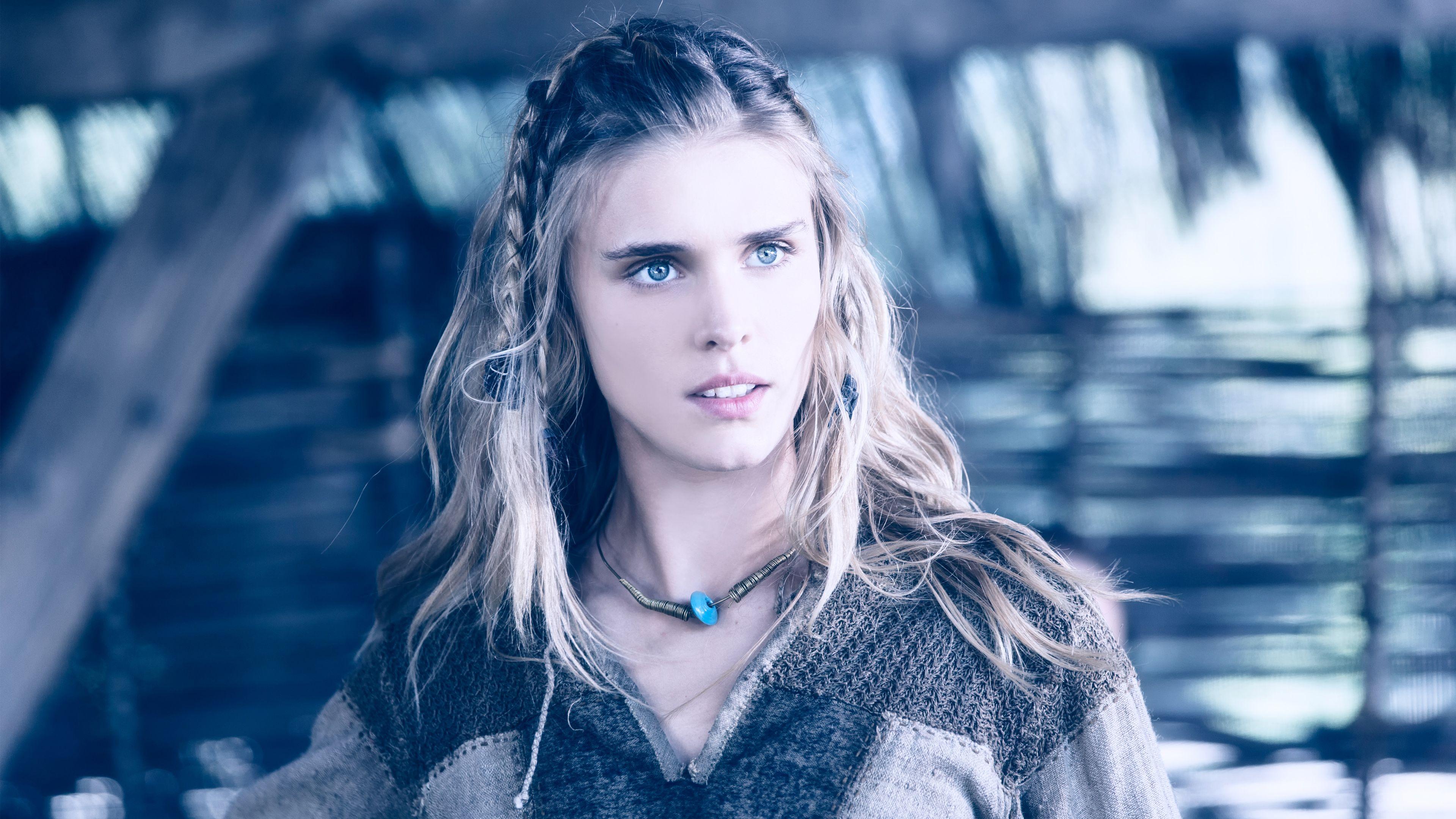 3840x2160 Gaia Weiss in Vikings 4K wallpaper