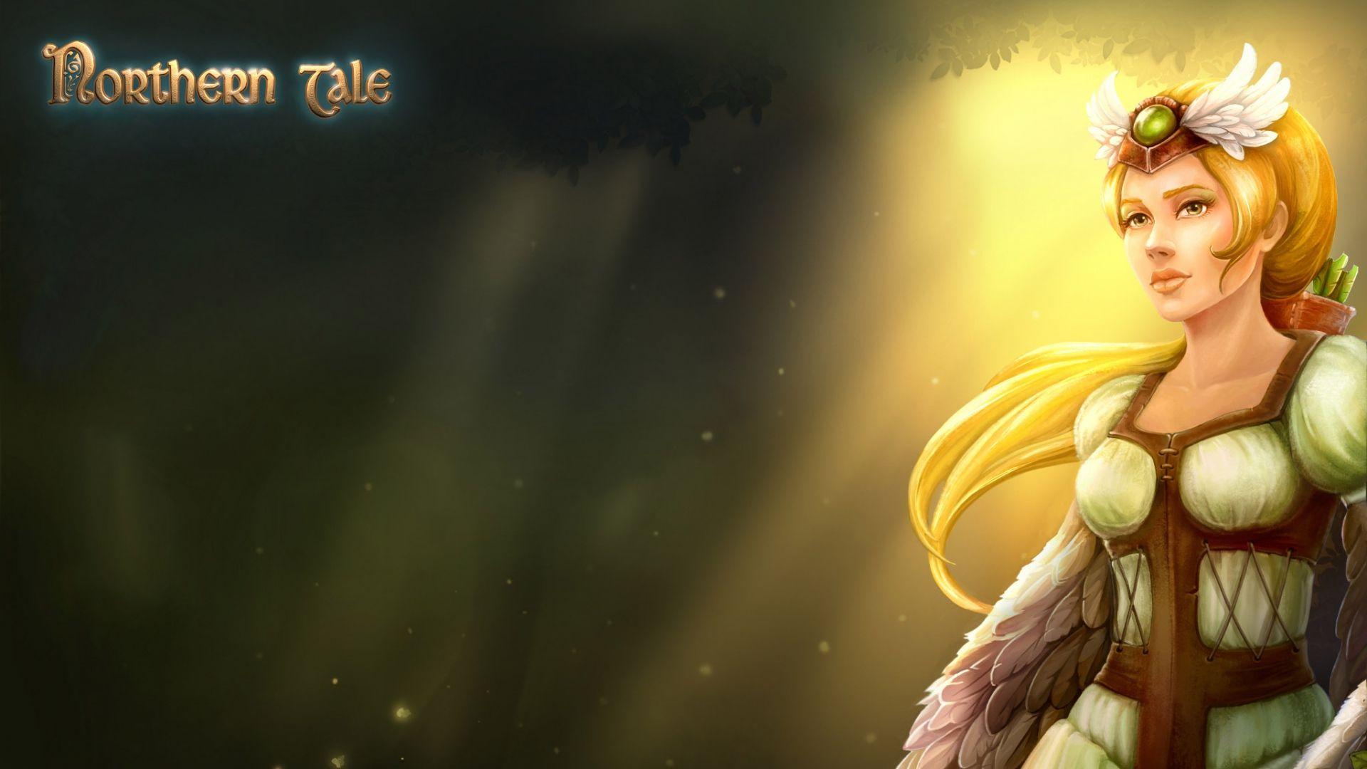 1920x1080 Download Wallpaper 1920x1080 summer, girl, fantasy, northern