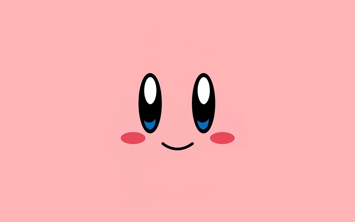 1440x900 Kirby Pink Face Cute Illustration Art Wallpaper