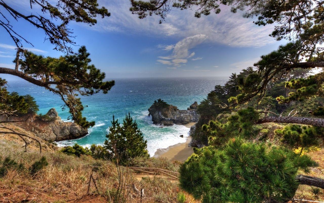 1280x804 Big Sur California Lookout wallpaper. Big Sur California