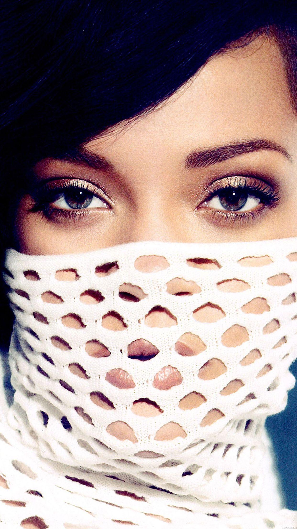 1242x2208 Rihanna In Dress Music Girl Face Android wallpaper