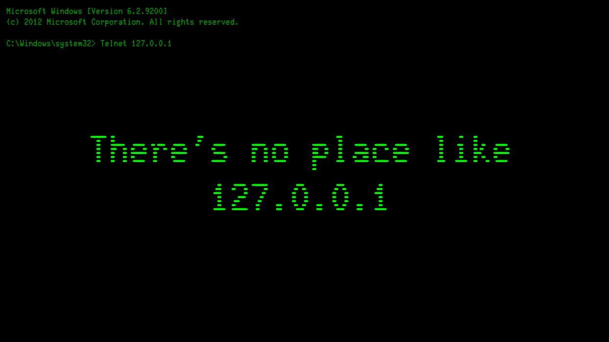 1244x700 Localhost Home Black IP Address computer wallpaper