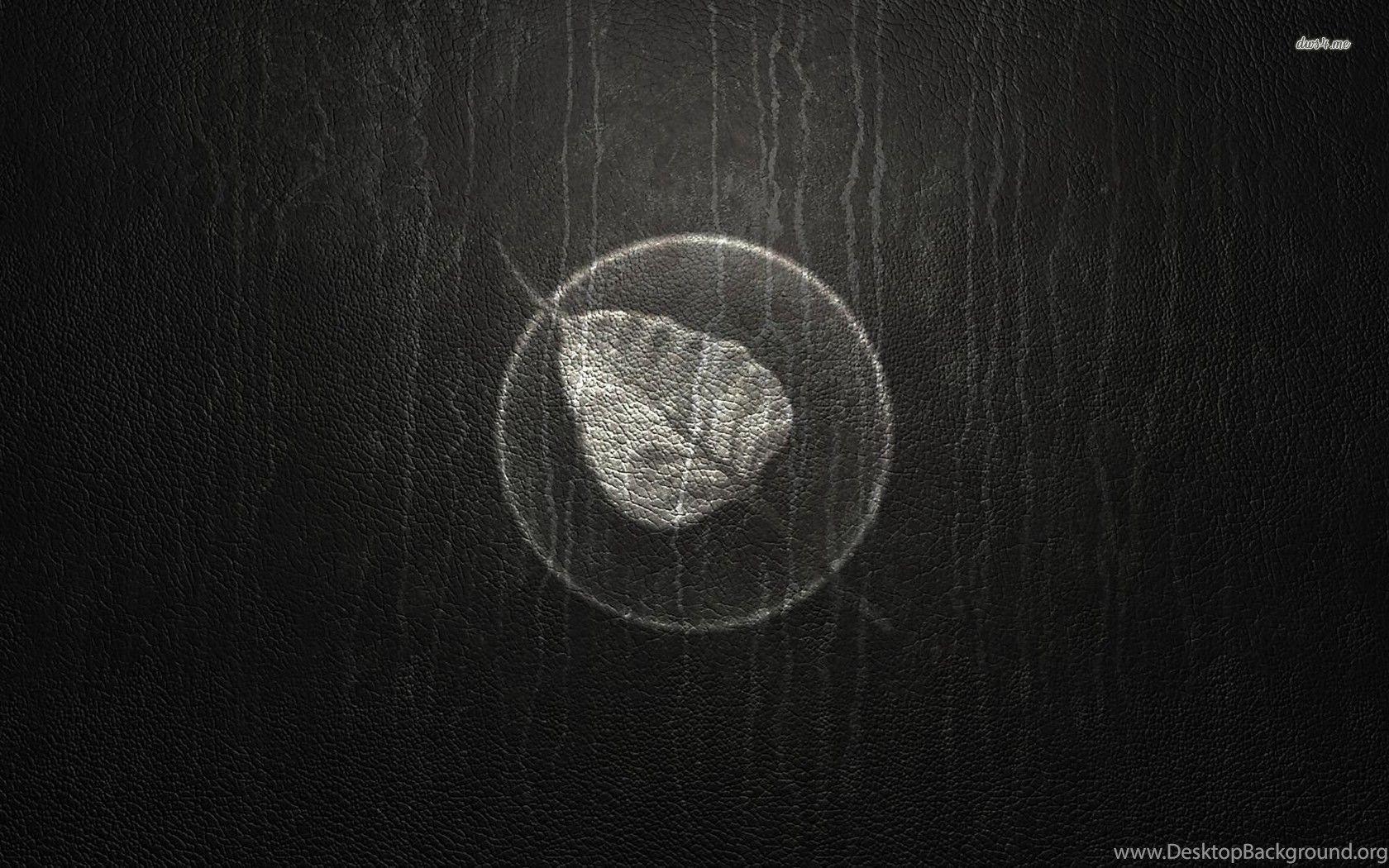1680x1050 Gray Bodhi Linux On Black Leather Wallpaper Computer