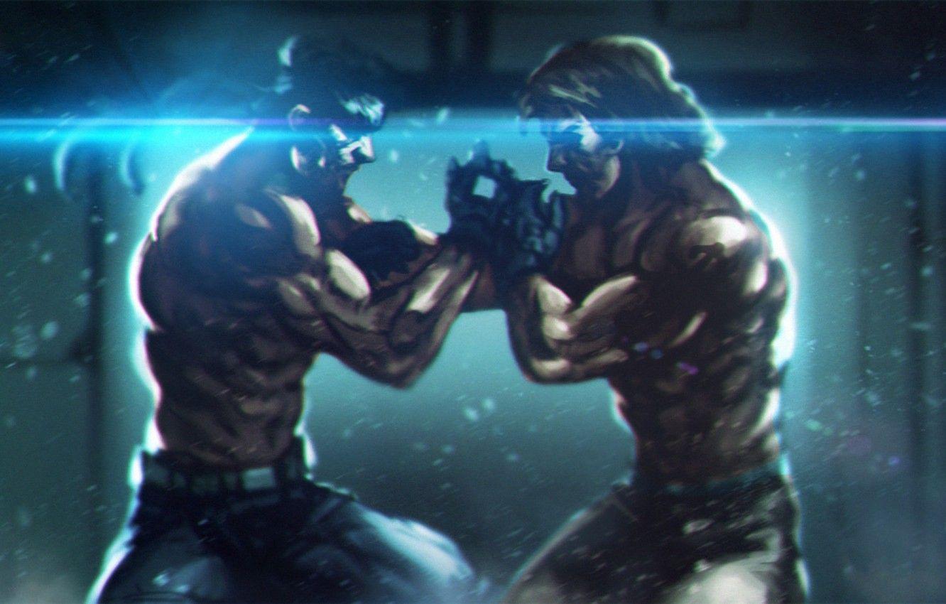 1332x850 Wallpaper art, Solid Snake, Metal Gear Solid, twins, mgs