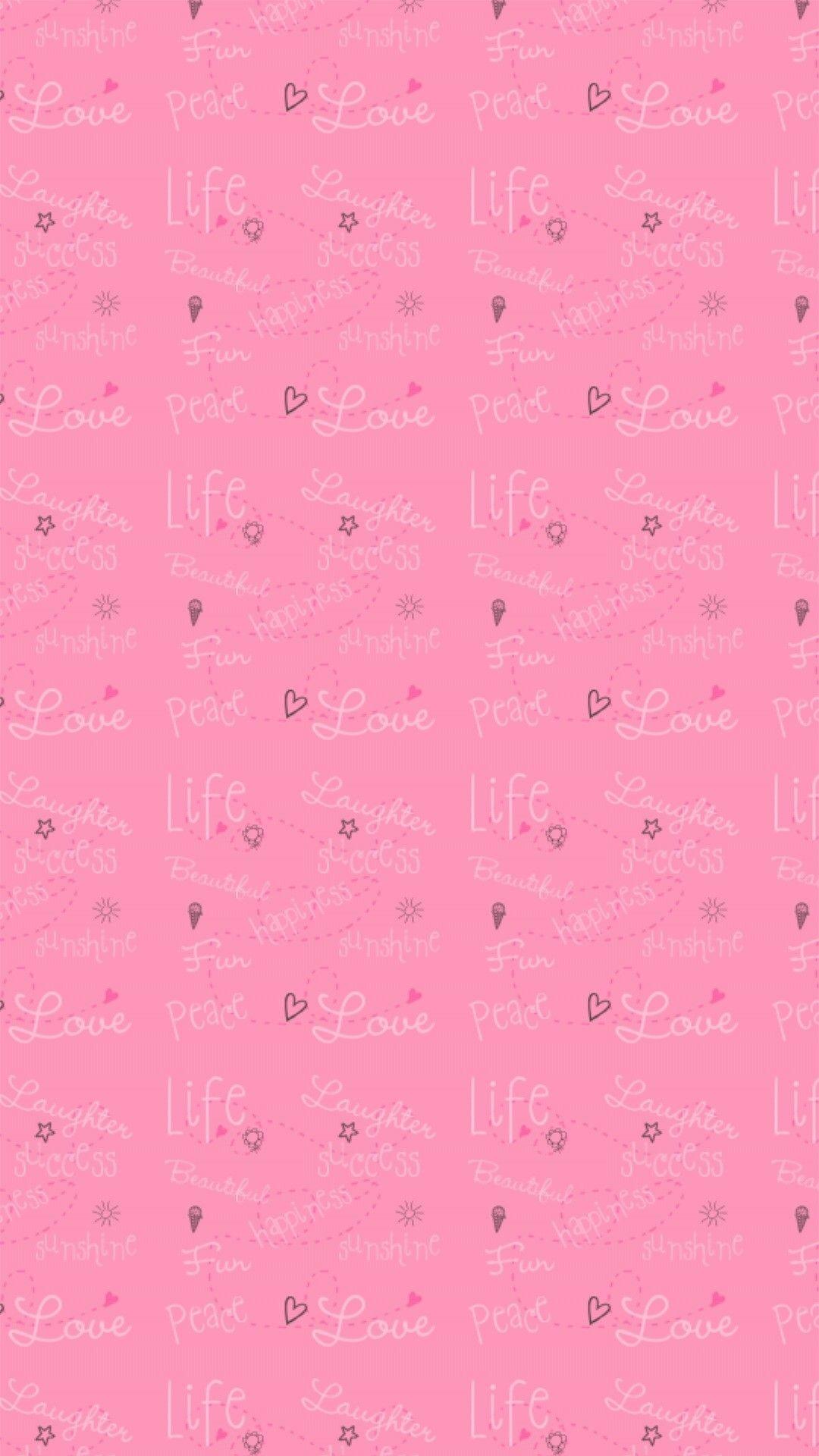 1080x1920 Cute Pink iPhone Wallpaper