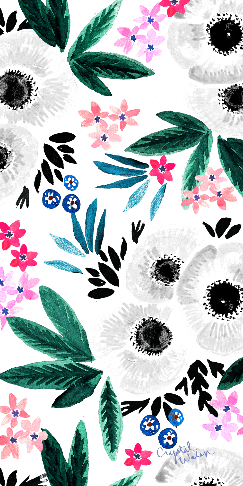 1000x2000 Floral #Wallpaper. #Casetify #iPhone #Art #Design #Flowers