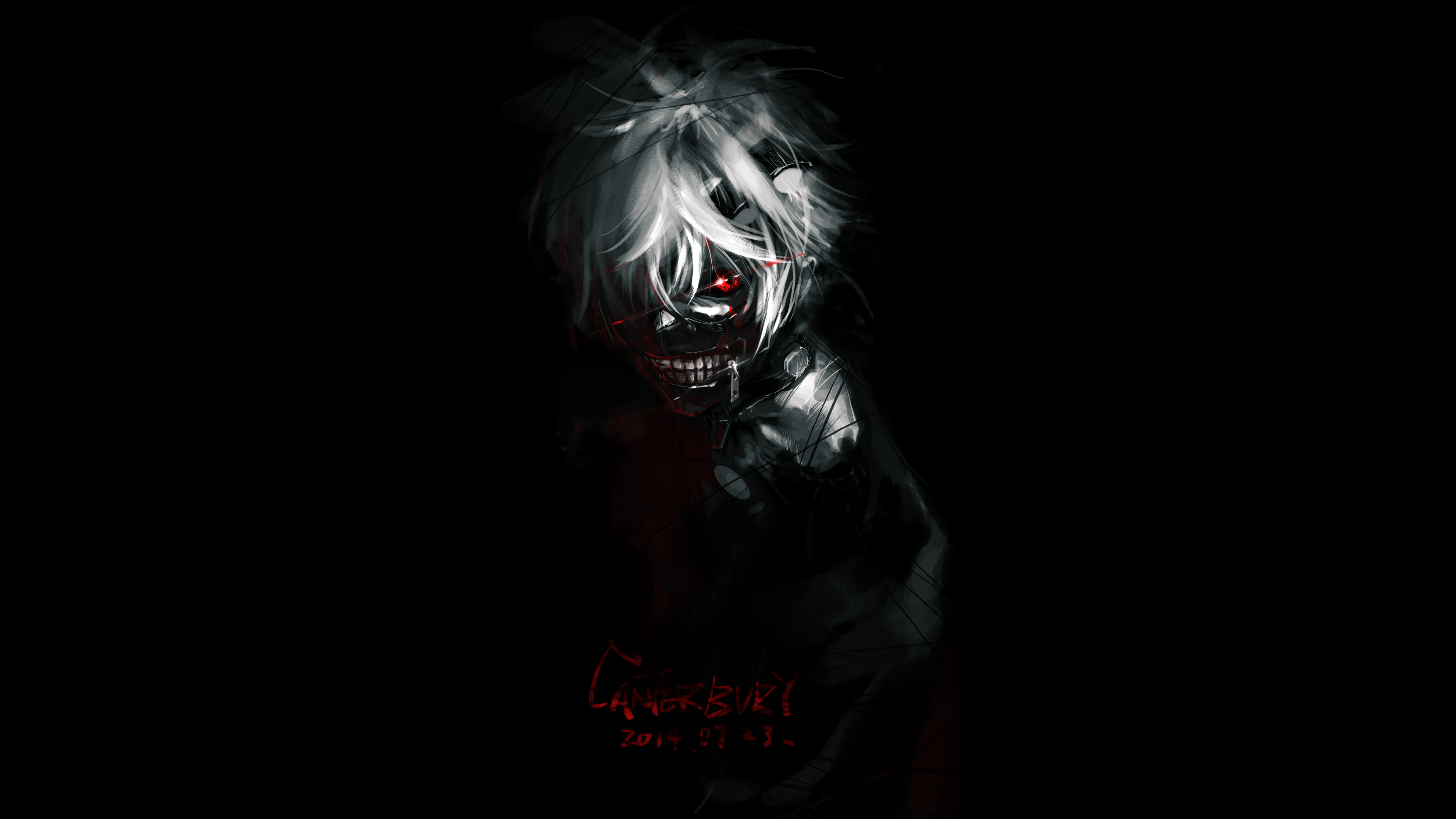 Ken Kaneki Wings Mask Tokyo Ghoul 4K Wallpaper #4.2491