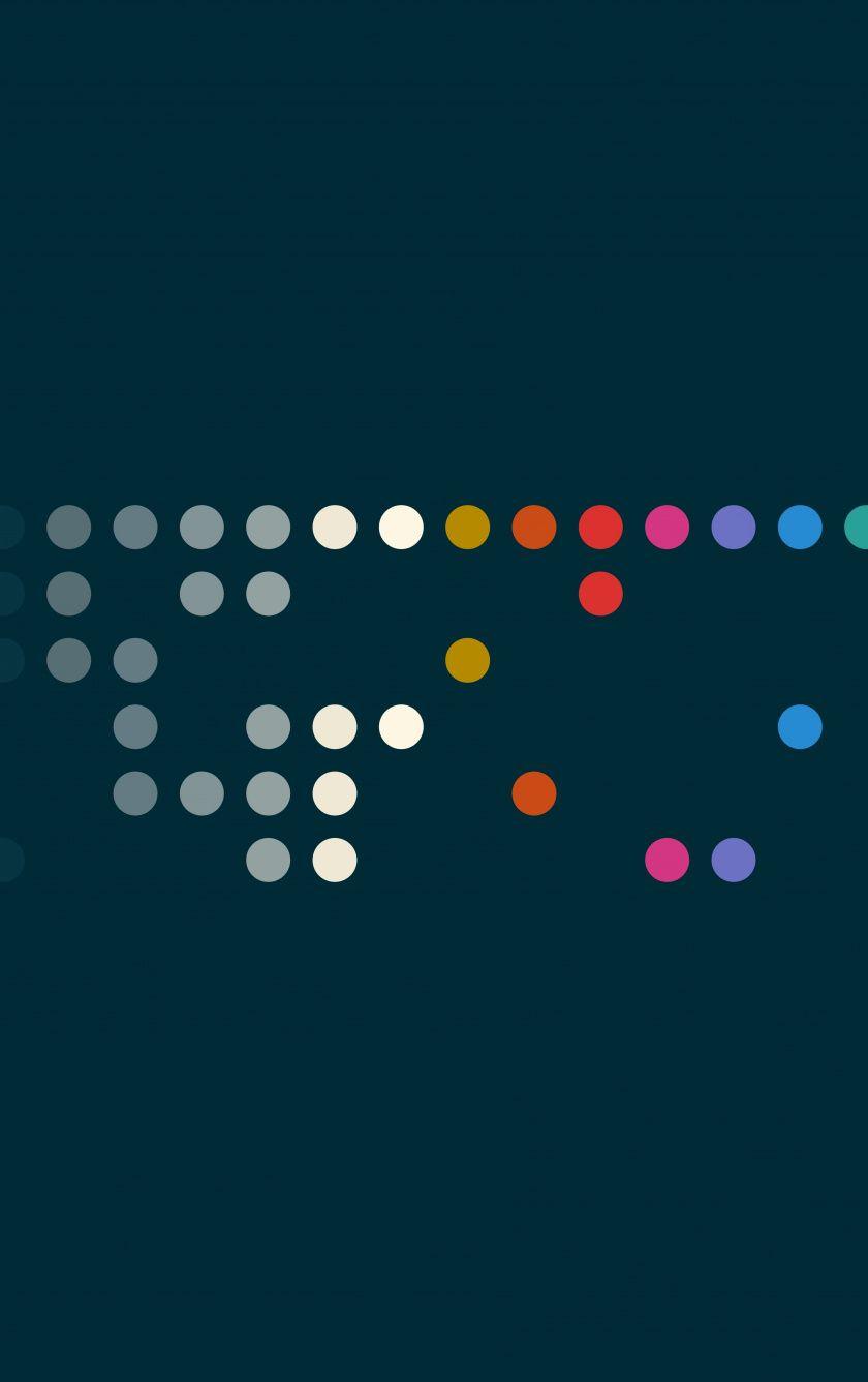 840x1336 Download 840x1336 wallpaper simple, dots, colorful, iphone 5