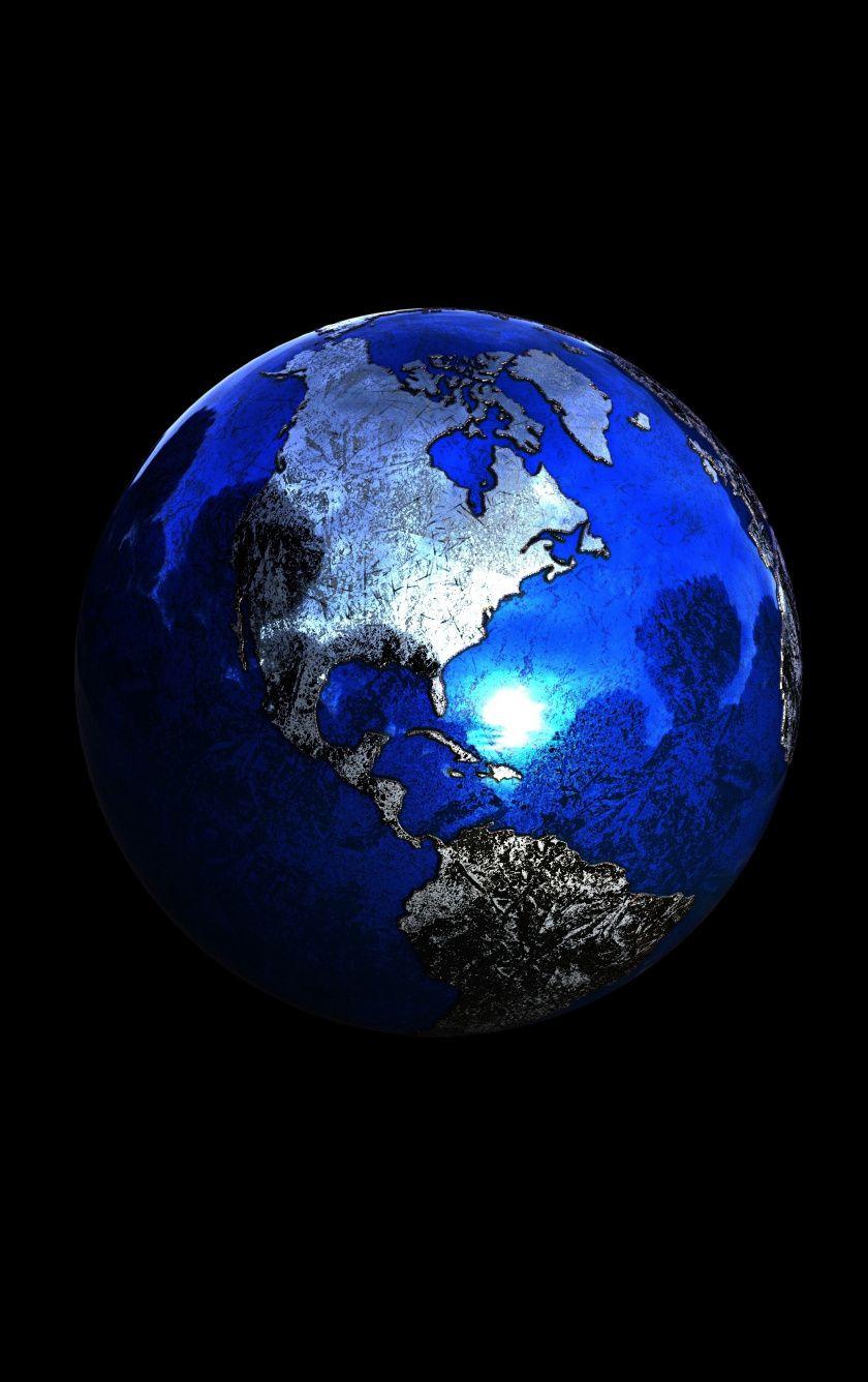 840x1336 Download 840x1336 wallpaper planet earth, sphere, 3D figure