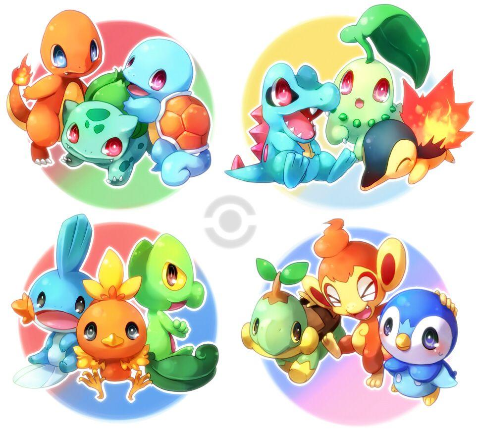 Pokemon Starters Wallpapers Top Free Pokemon Starters Backgrounds Wallpaperaccess