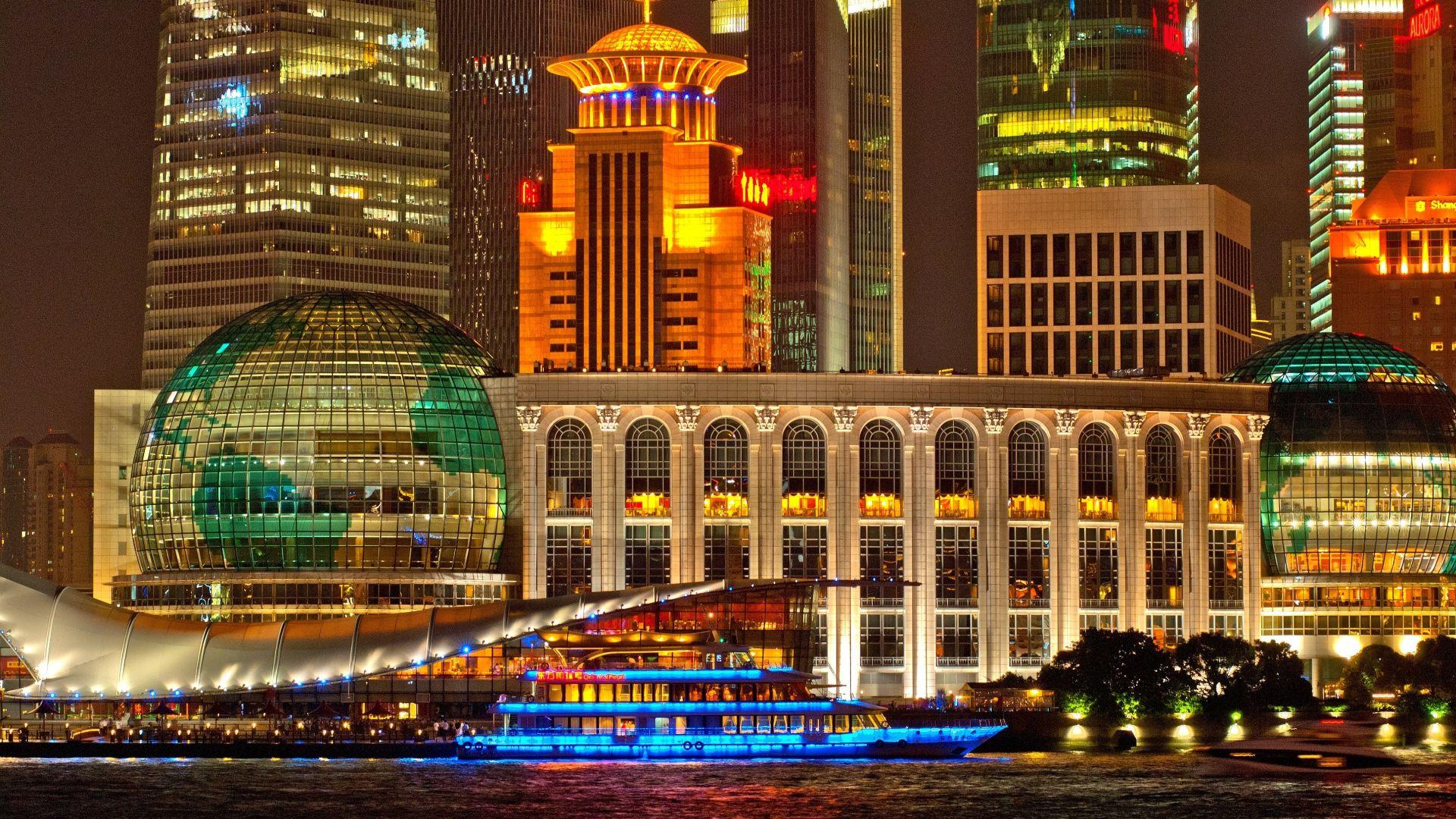 1920x1080 Download 1920x1080 HD Wallpaper shanghai light night