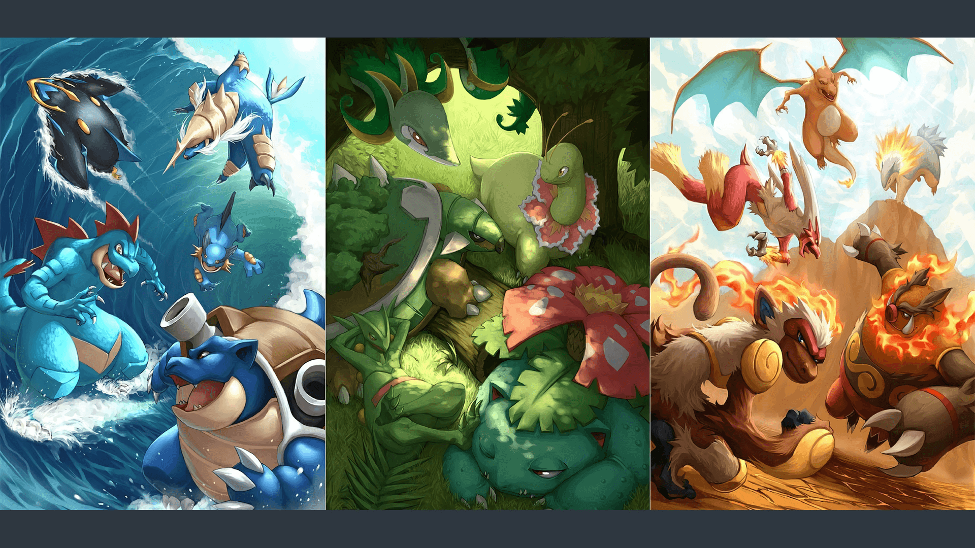 1920x1080 Water pokemon wallpaper