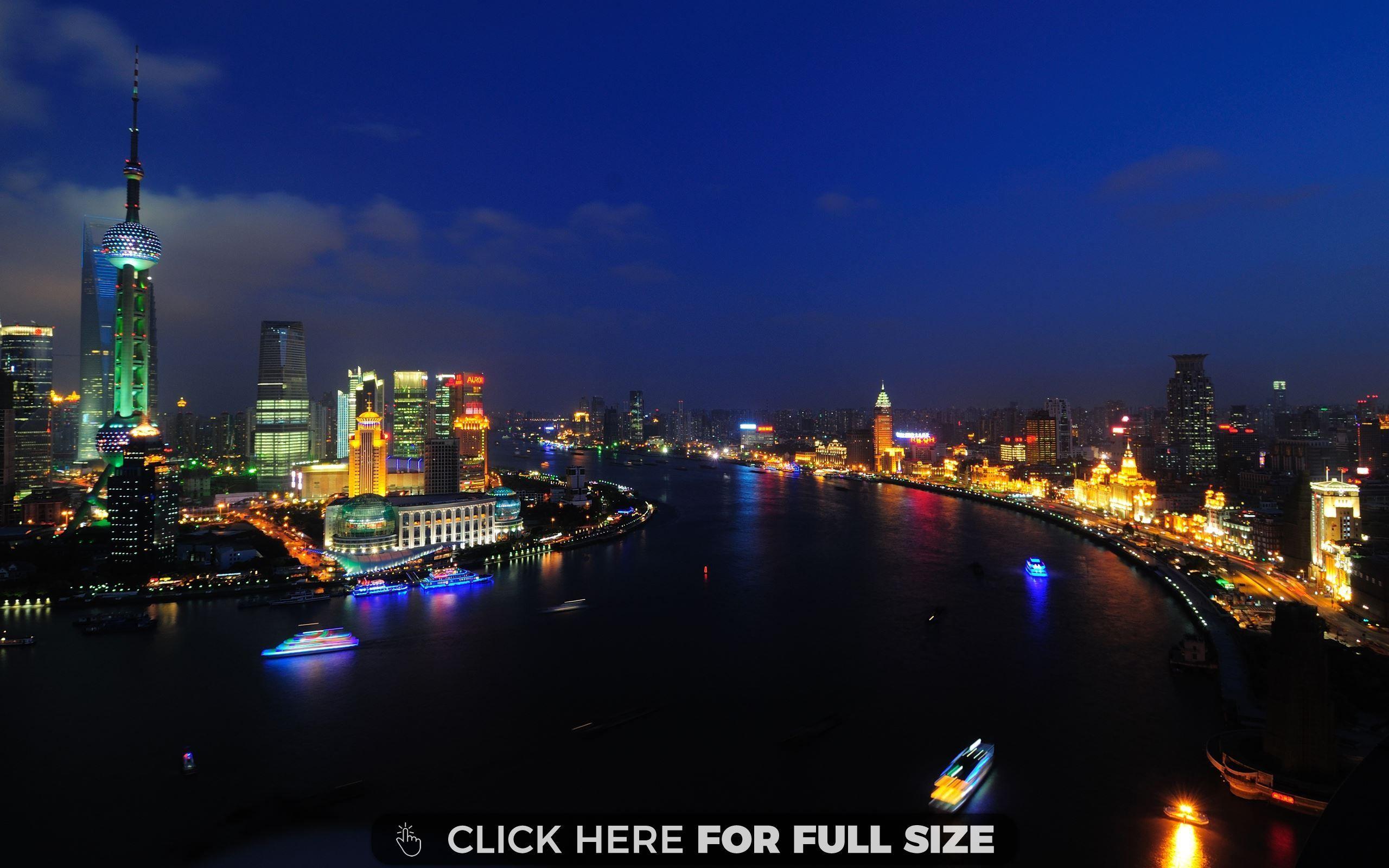 2560x1600 Shanghai Huangpu River wallpaper. Desktop Wallpaper