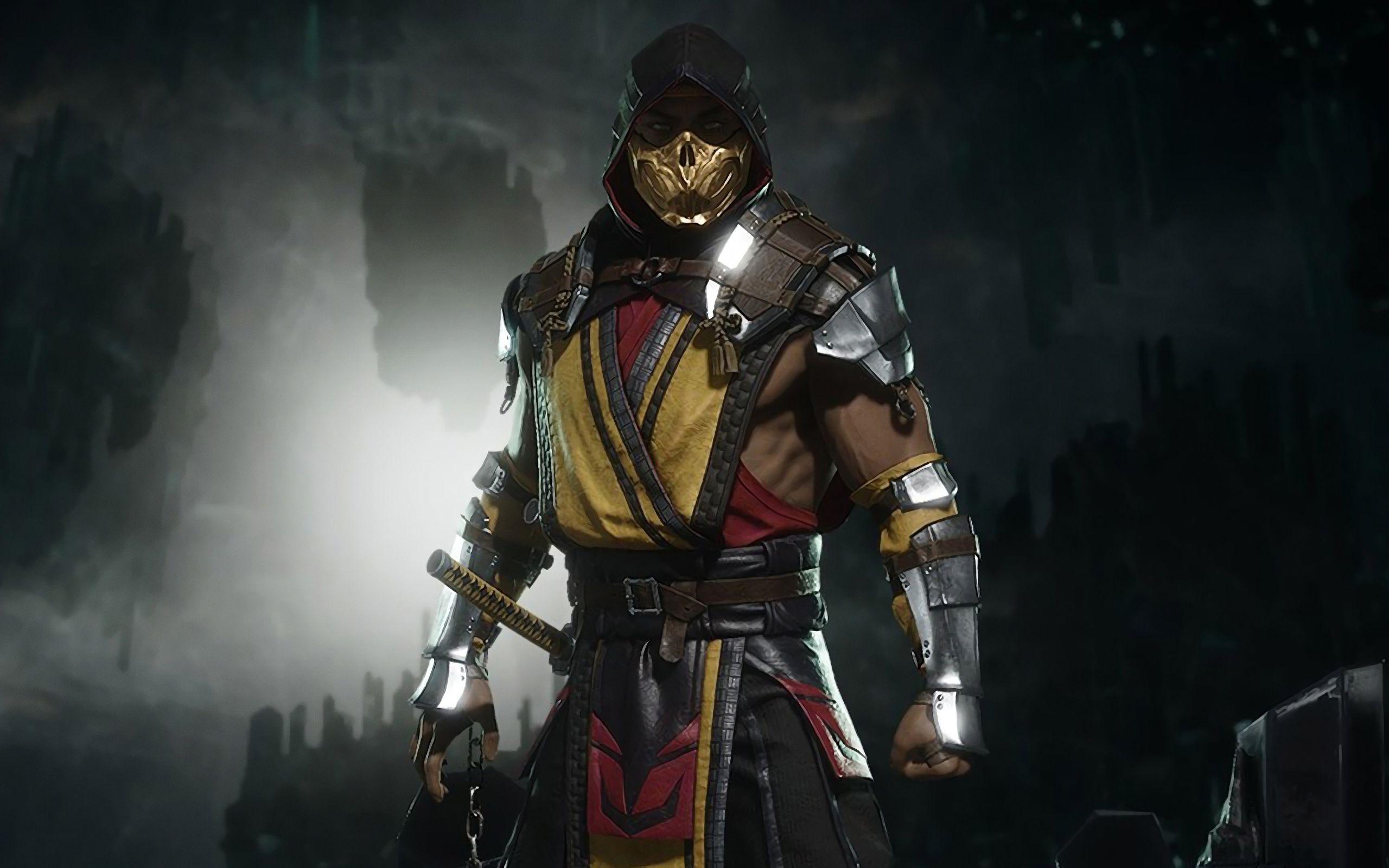 2560x1600 Wallpaper of Scorpion, Mortal Kombat, Mortal Kombat XI