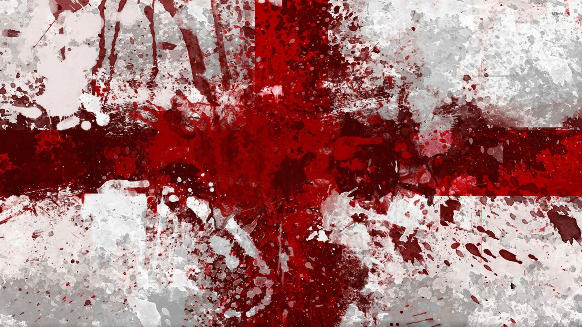 1920x1080 China flag with paint drops wallpaper Art wallpaper