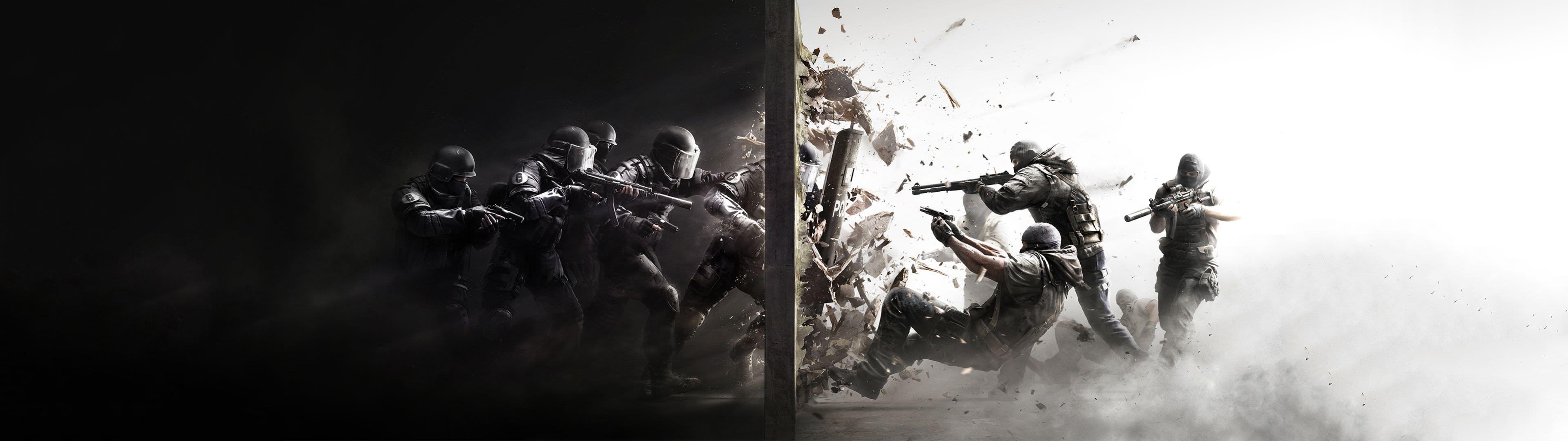 3839x1079 Amazing Creative Dual Screen Monitor HD Wallpaper