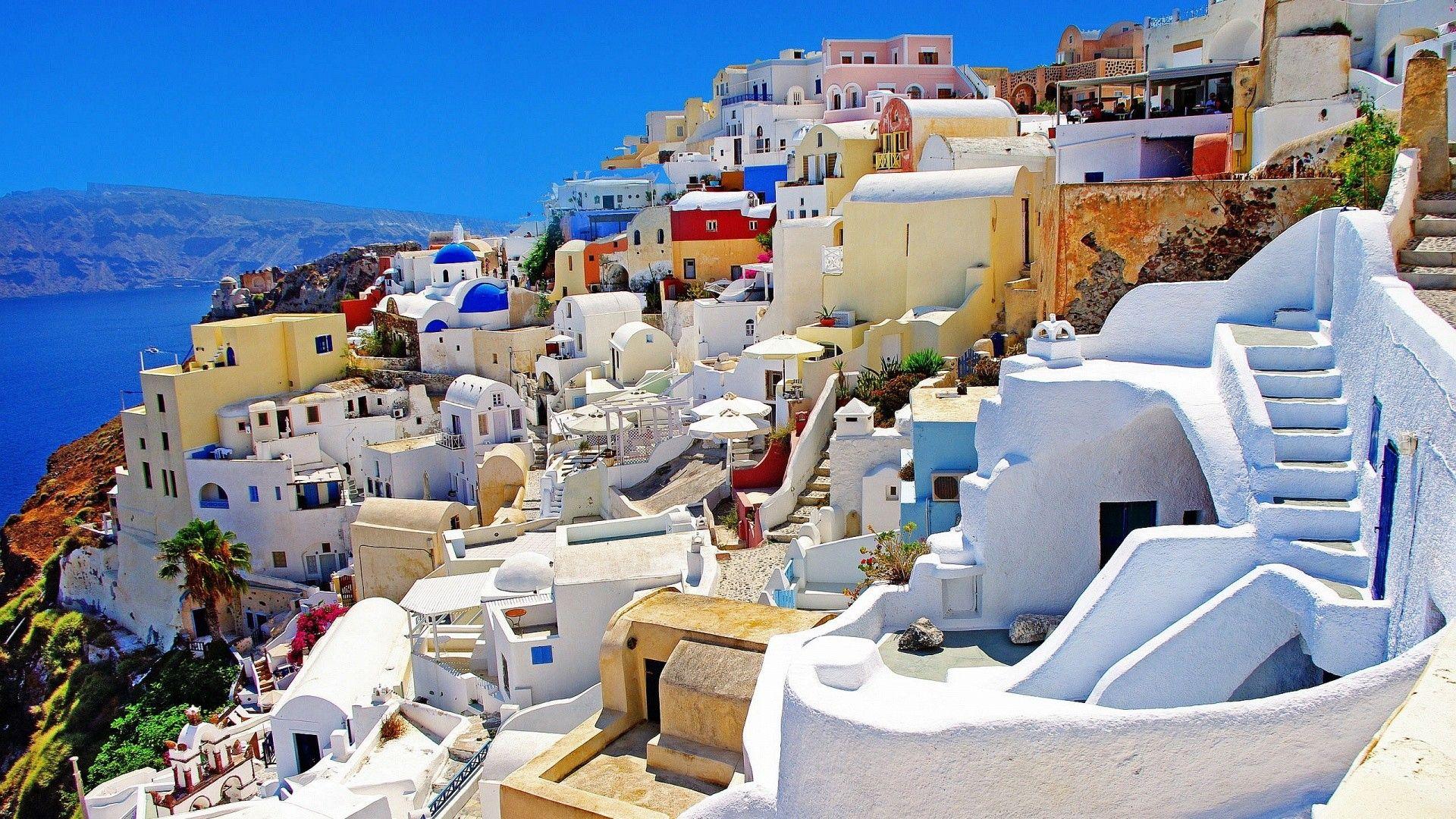1920x1080 Santorini Wallpaper