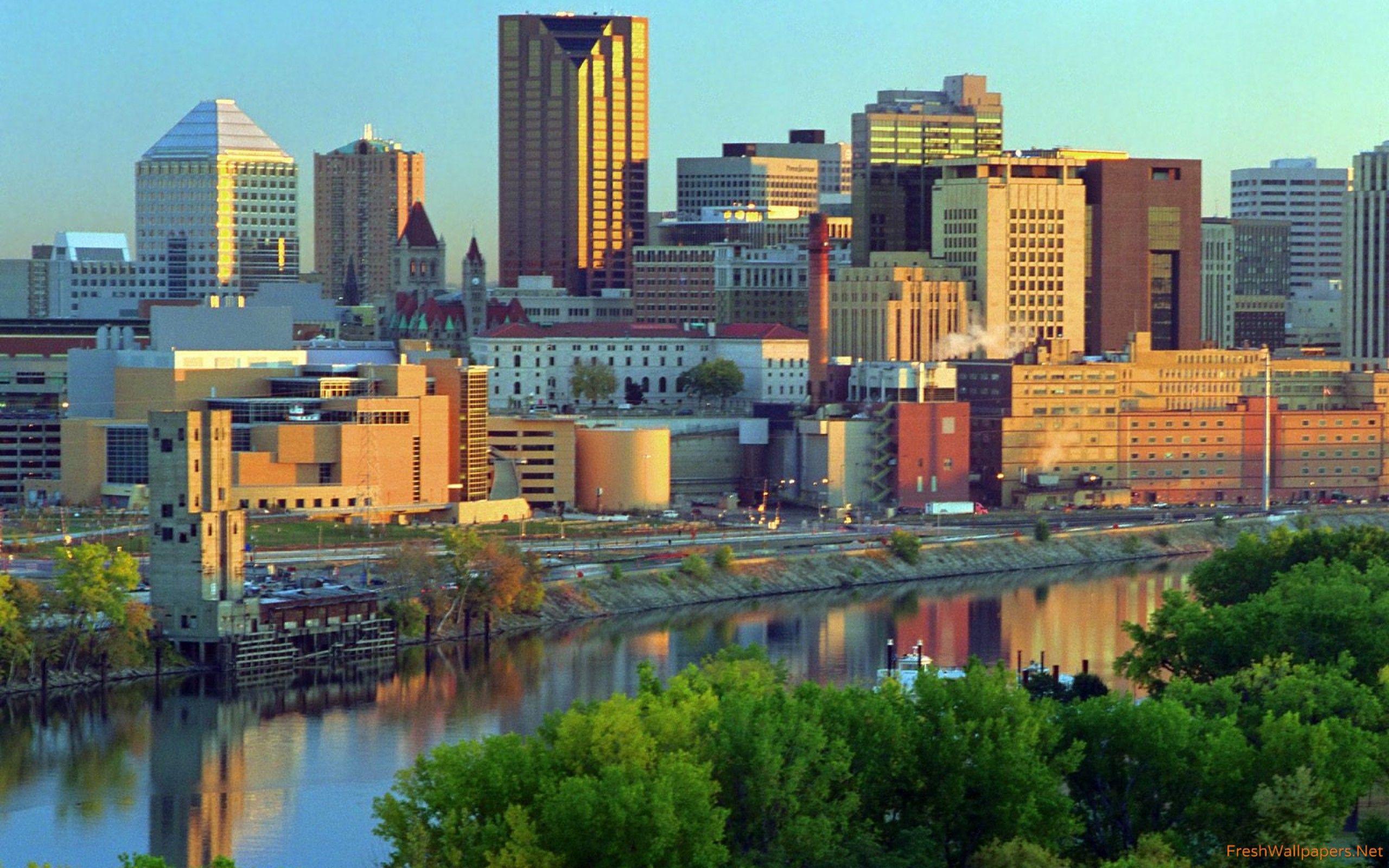 2560x1600 Mississippi River, St. Paul, Minnesota wallpaper