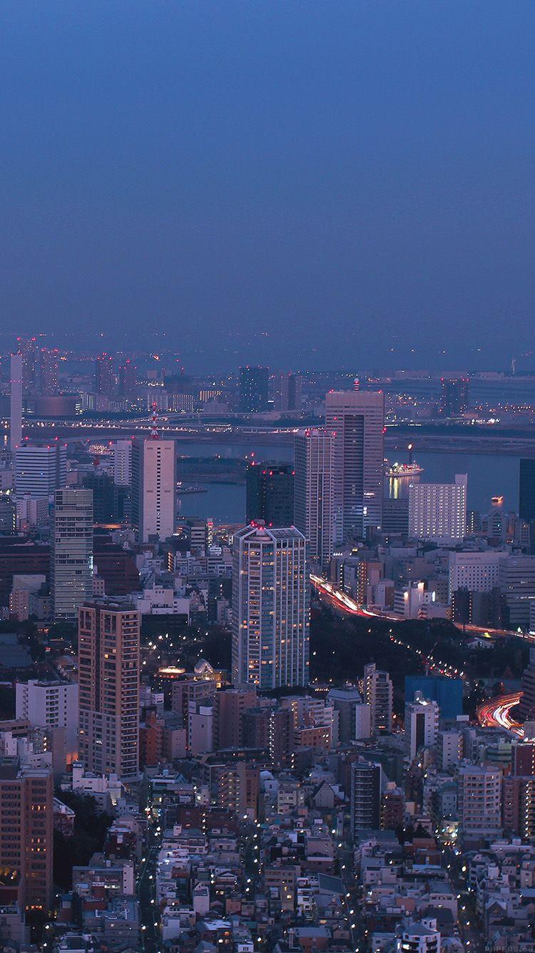 750x1334 iPhone7papers tokyo nature night photo