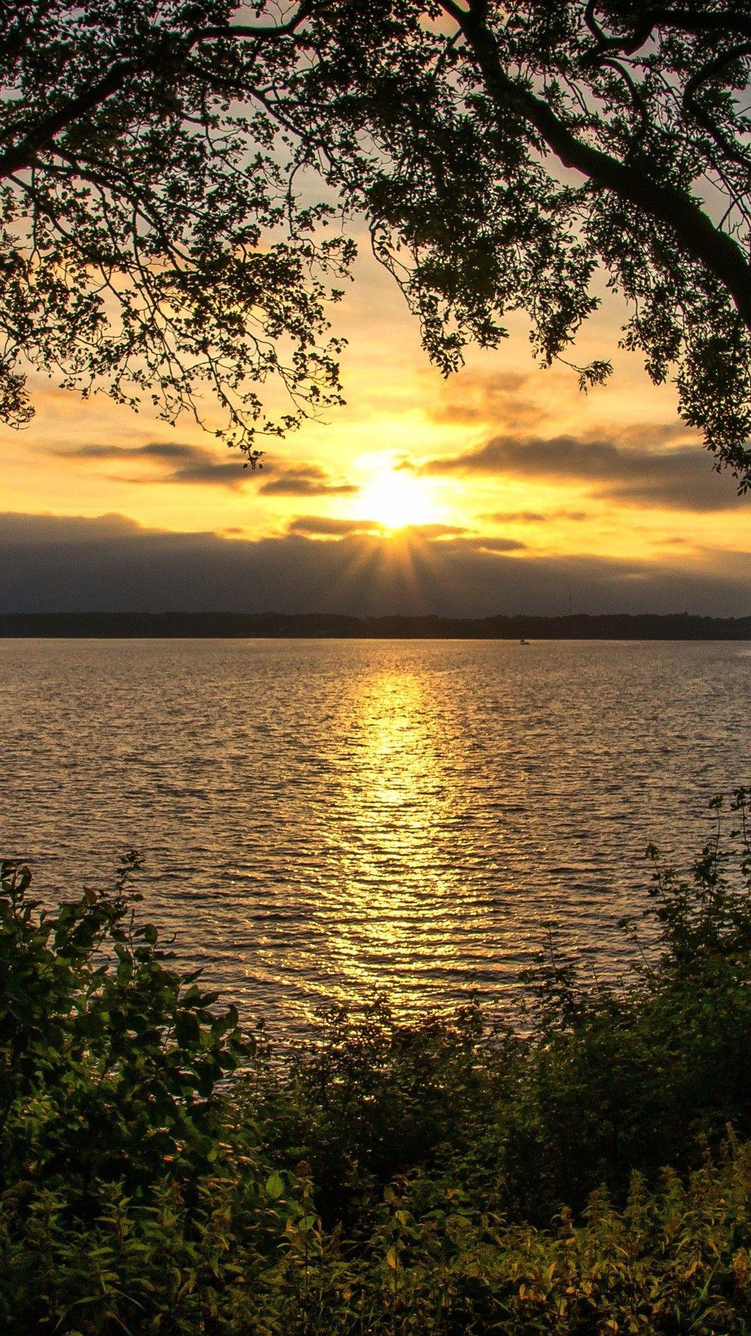 1080x1920 Gold Sunset Wallpaper