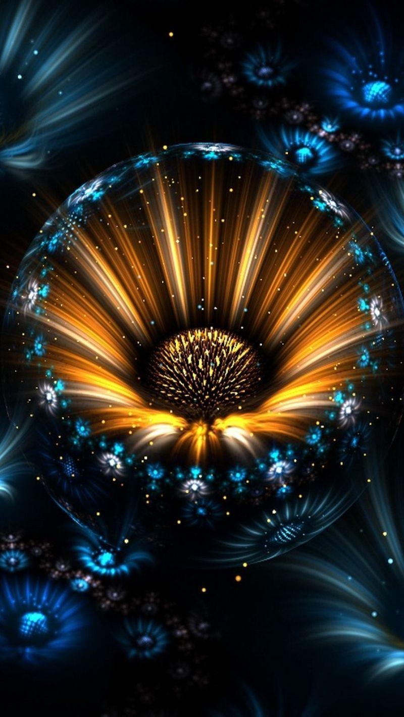 800x1420 Download wallpaper 800x1420 fractal, flowers, abstract