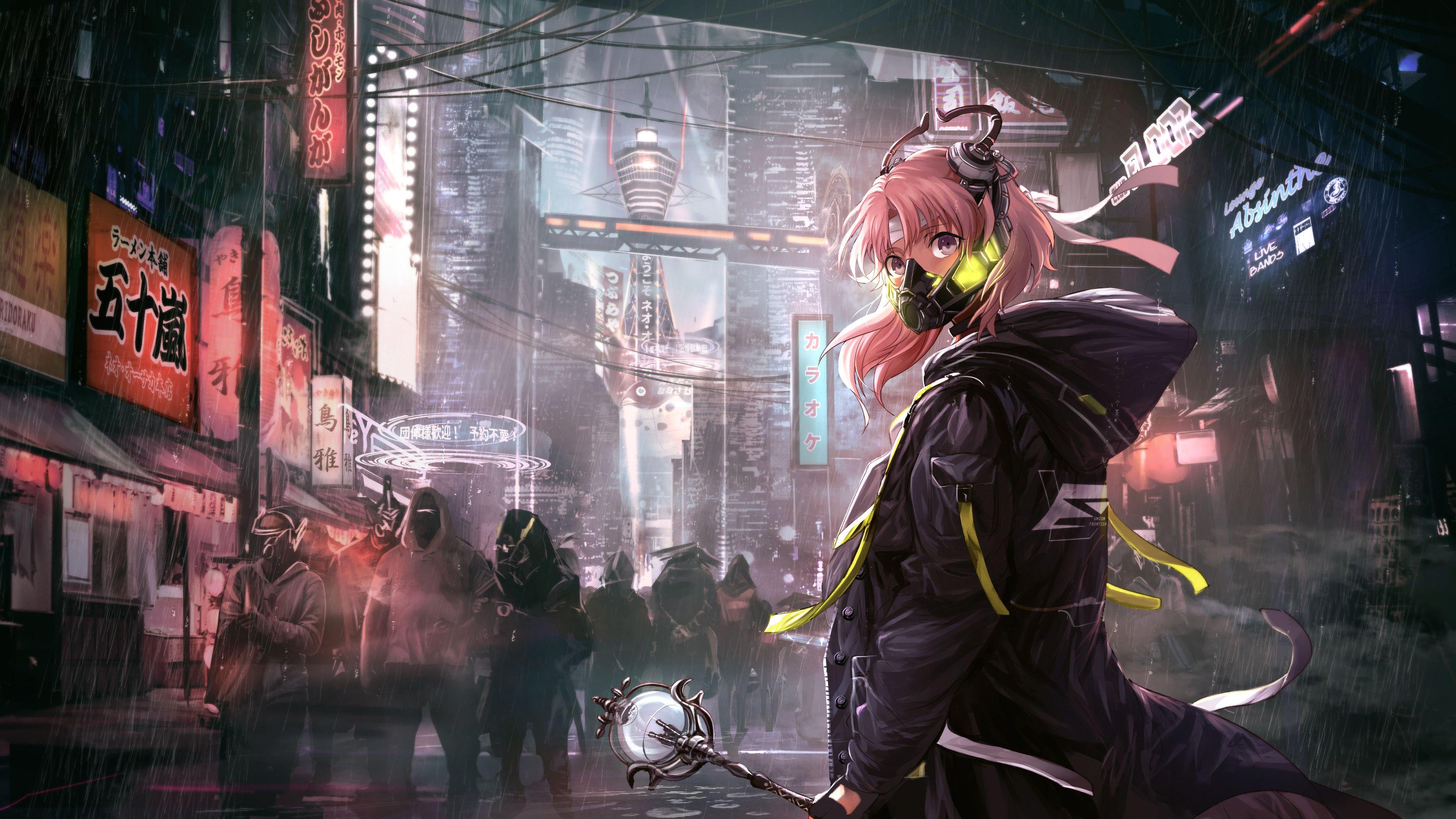 Anime City Scape 1440P Resolution, , Background, and, HD wallpaper | Peakpx
