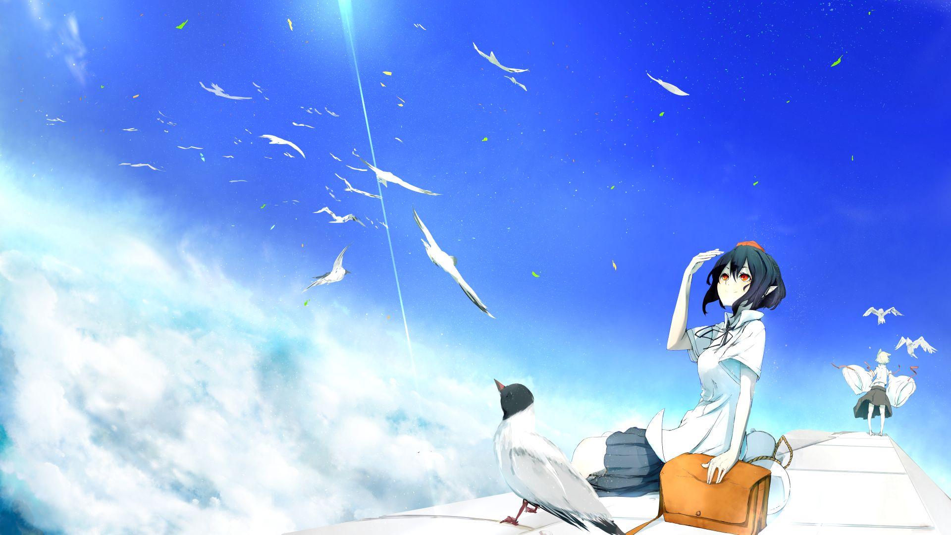 1920x1080 Girl Up In The Sky HD Wallpaperx1080