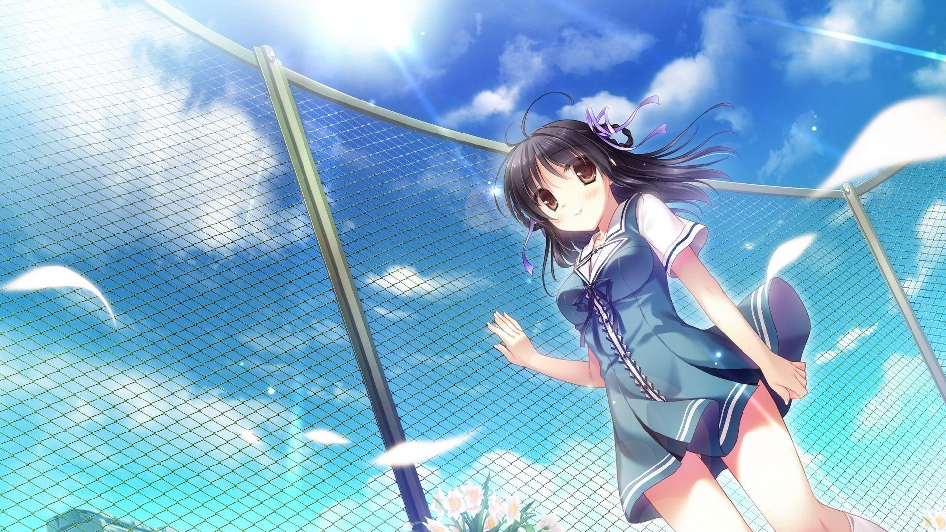 1920x1080 Wallpaper Sky, Anime, Girl Anime Girl, HD Wallpaper