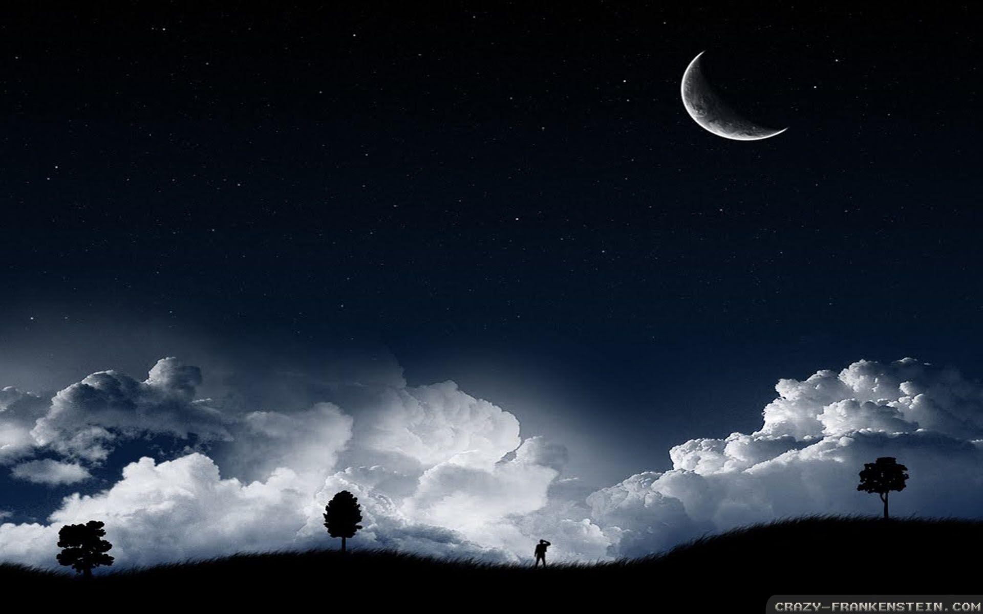 Cartoon Night Sky Wallpapers - Top Free Cartoon Night Sky Backgrounds