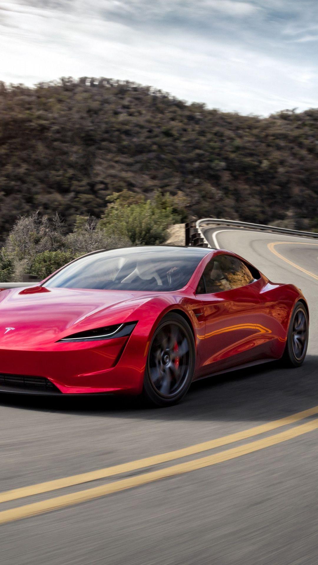 1080x1920 Download wallpaper: Tesla Roadster 1080x1920