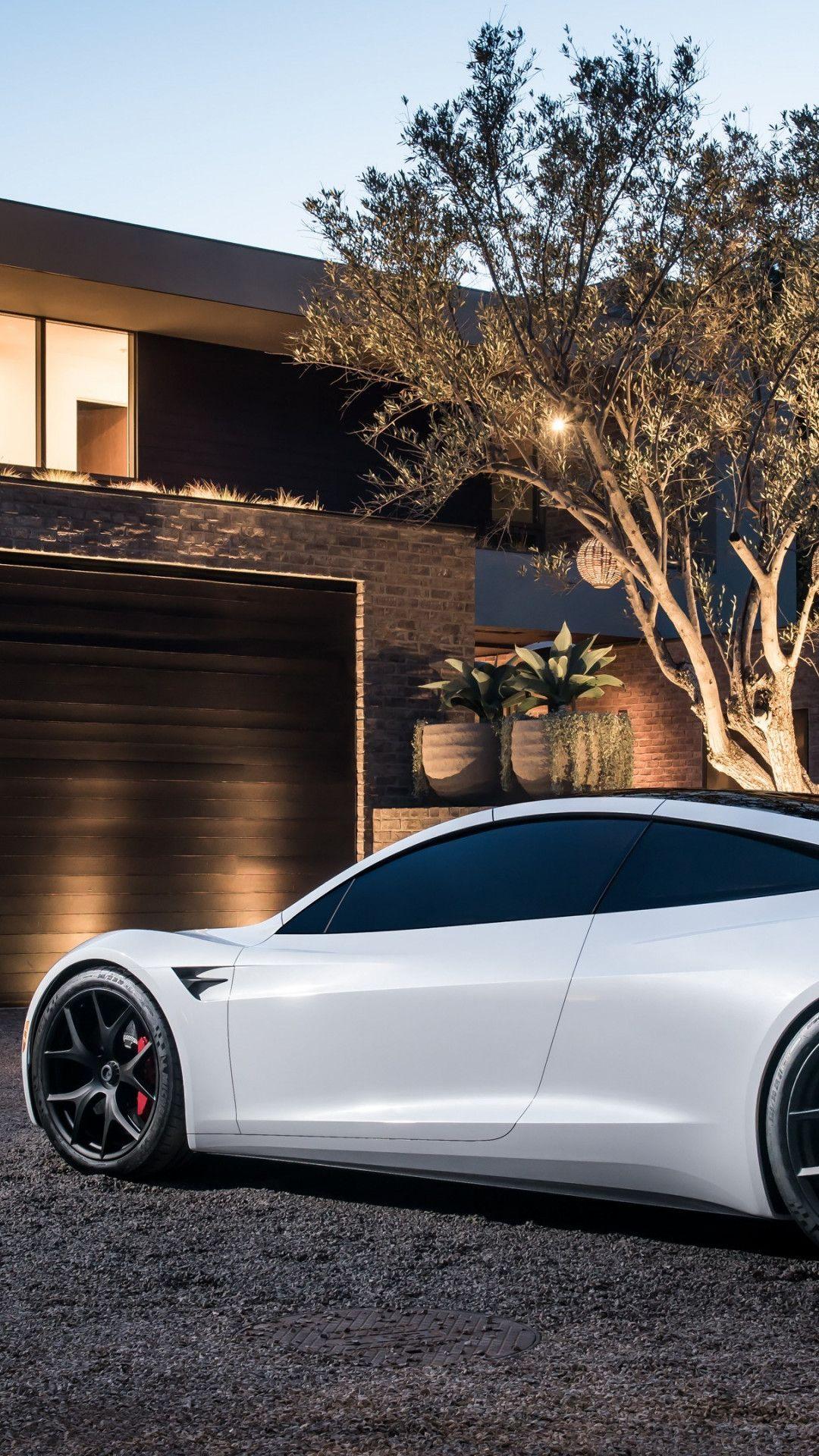 1080x1920 Download wallpaper: Tesla Roadster 1080x1920