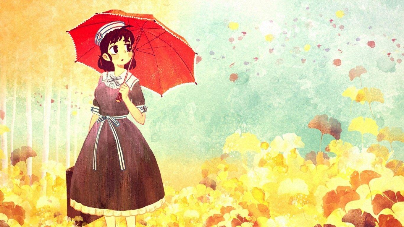 1366x768 Download 1366x768 Anime Girl, Pastel .