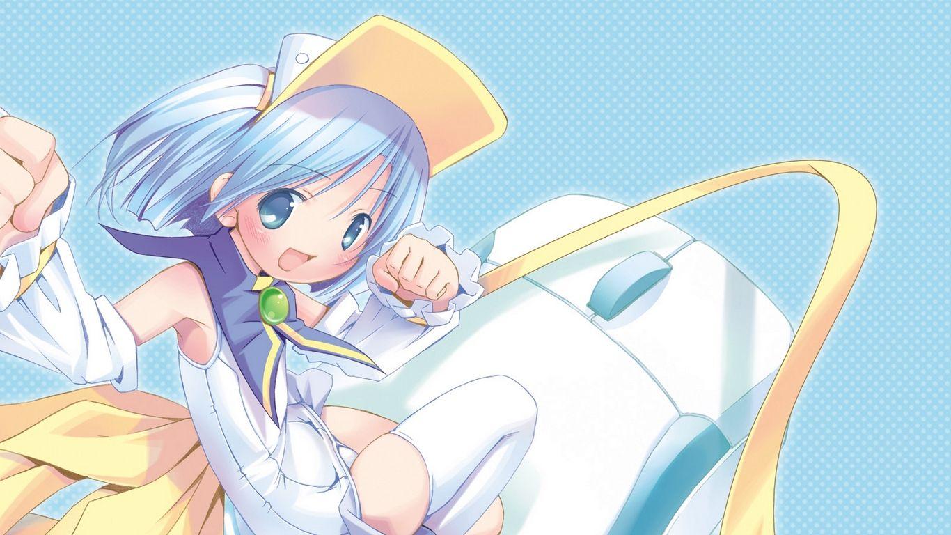 1366x768 Download wallpaper 1366x768 pastel ink pop, girl, hat
