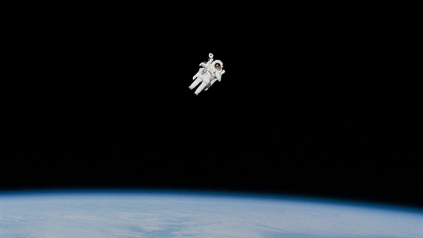 1366x768 wallpaper for desktop, laptop. space flying alien